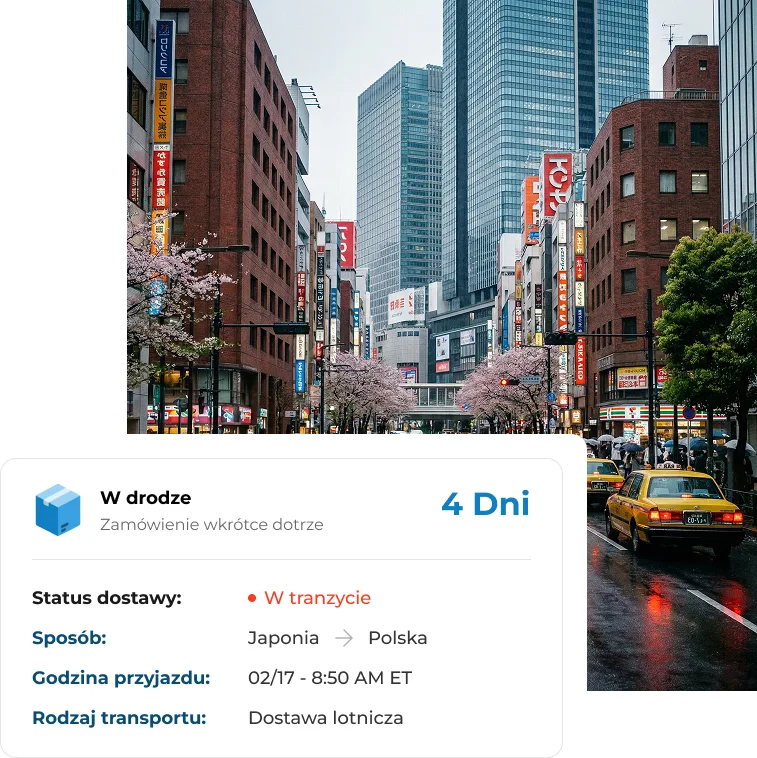 Kontrolowana logistyka z Japonii do Polski z FTP